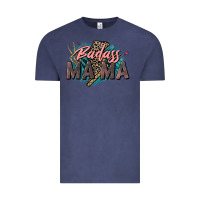 Vintage Denim Badass Mama Mother's Day png sublimation design do Vintage Tee - CowGirlArtShop