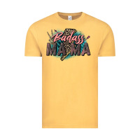 Vintage Mustard Badass Mama Mother's Day png sublimation design do Vintage Tee - CowGirlArtShop