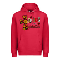 Cardinal Jesus is My Valentine Cross Premium Hoodie - CowhideDigitalArt