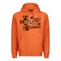 Carrot Jesus is My Valentine Cross Premium Hoodie - CowhideDigitalArt