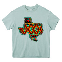 Arona Texas Map With Aztec Background Heavy Core Tee - JahusDesignShop