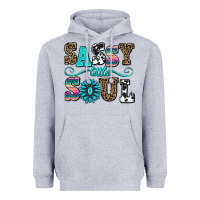 Heather Grey sassy little soul Heavyweight Hoodie - AdoDesignShop