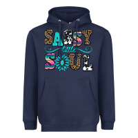Navy sassy little soul Heavyweight Hoodie - AdoDesignShop