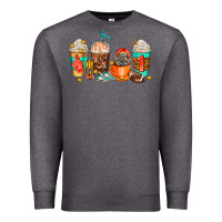 Charcoal Heather American football coffee cups Premium Sweatshirt - AdoDesignShop
