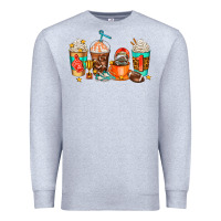 Heather Grey American football coffee cups Premium Sweatshirt - AdoDesignShop