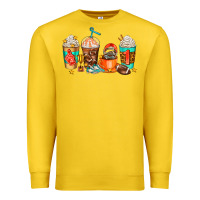 Lemon American football coffee cups Premium Sweatshirt - AdoDesignShop