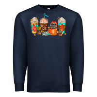 Navy American football coffee cups Premium Sweatshirt - AdoDesignShop