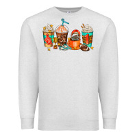 Oatmeal Heather American football coffee cups Premium Sweatshirt - AdoDesignShop