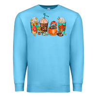 Ocean Blue American football coffee cups Premium Sweatshirt - AdoDesignShop