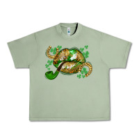 Oil Green St. Patrick's Day lips Urban Heavy Tee - CowGirlArtShop