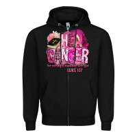 Black heal cancer for nothing is impossible with god Zipper Hoodie - BarkalooDesign