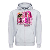 Heather Grey heal cancer for nothing is impossible with god Zipper Hoodie - BarkalooDesign