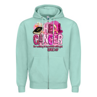 Seafoam heal cancer for nothing is impossible with god Zipper Hoodie - BarkalooDesign