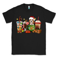 Black Christmas coffee cups with Beagle Classic Tee - RanaPortraitStore