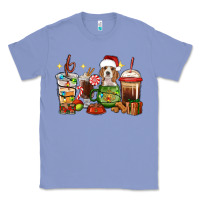 Colony Blue Christmas coffee cups with Beagle Classic Tee - RanaPortraitStore