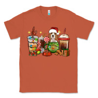 Copper Christmas coffee cups with Beagle Classic Tee - RanaPortraitStore