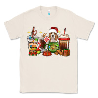 Natural Christmas coffee cups with Beagle Classic Tee - RanaPortraitStore