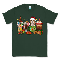 Sports Green Christmas coffee cups with Beagle Classic Tee - RanaPortraitStore