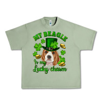 Oil Green st.patricks day my beagle is my lucky charm Urban Heavy Tee - RanaPortraitStore
