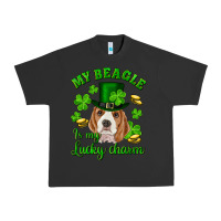 Pigment Black st.patricks day my beagle is my lucky charm Urban Heavy Tee - RanaPortraitStore