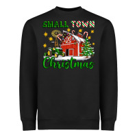 Black Small Town Christmas Heavyweight Sweatshirt - Artiststas