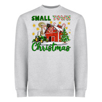 Heather Grey Small Town Christmas Heavyweight Sweatshirt - Artiststas