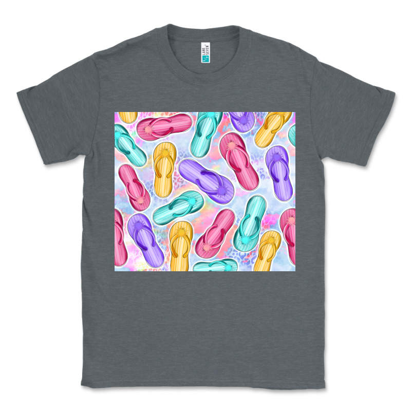 Flip Flops With Leopard Classic Tee by TumblerDesignByShophia | Teevron