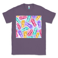 Lavender flip flops with leopard Classic Tee - TumblerDesignByShophia