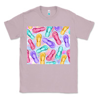 Lilac flip flops with leopard Classic Tee - TumblerDesignByShophia