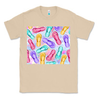 Mushroom flip flops with leopard Classic Tee - TumblerDesignByShophia