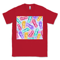 Red flip flops with leopard Classic Tee - TumblerDesignByShophia