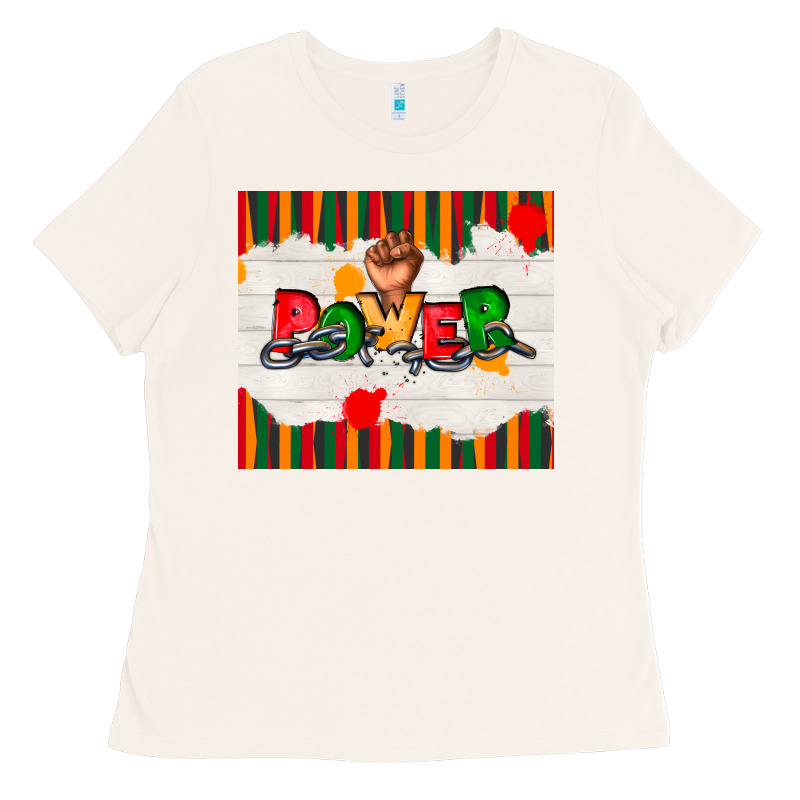 Juneteenth Black Power Ladies Tee by TumblerDesignByShophia | Teevron