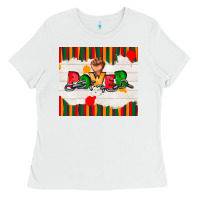 White juneteenth black power Ladies Tee - TumblerDesignByShophia