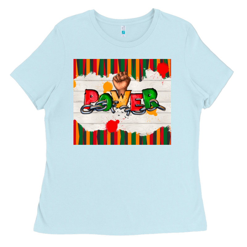Juneteenth Black Power Ladies Tee by TumblerDesignByShophia | Teevron