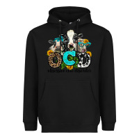 Black ocd obsessive cow disorder Heavyweight Hoodie - AdoDesignShop