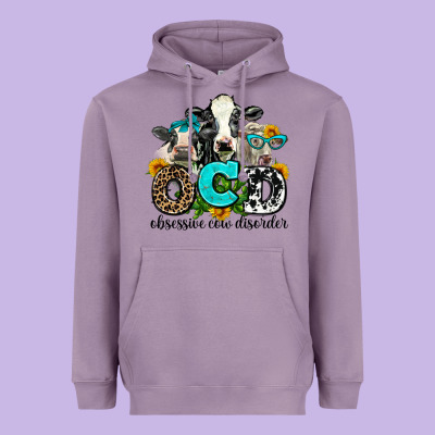 Ocd Obsessive Cow Disorder Heavyweight Hoodie Designed By Adodesignshop