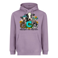Lavender ocd obsessive cow disorder Heavyweight Hoodie - AdoDesignShop