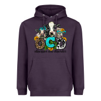 Plum ocd obsessive cow disorder Heavyweight Hoodie - AdoDesignShop