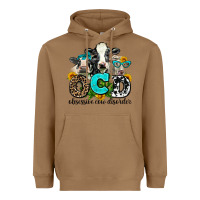 Toasted Coconut ocd obsessive cow disorder Heavyweight Hoodie - AdoDesignShop