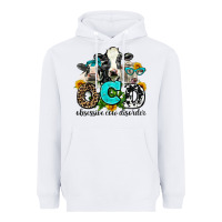 White ocd obsessive cow disorder Heavyweight Hoodie - AdoDesignShop
