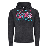 Vintage Black xoxo hugs and kisses paws olivia Vintage Hoodie - OliviaCreatesArt