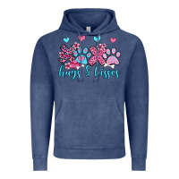 Vintage Denim xoxo hugs and kisses paws olivia Vintage Hoodie - OliviaCreatesArt