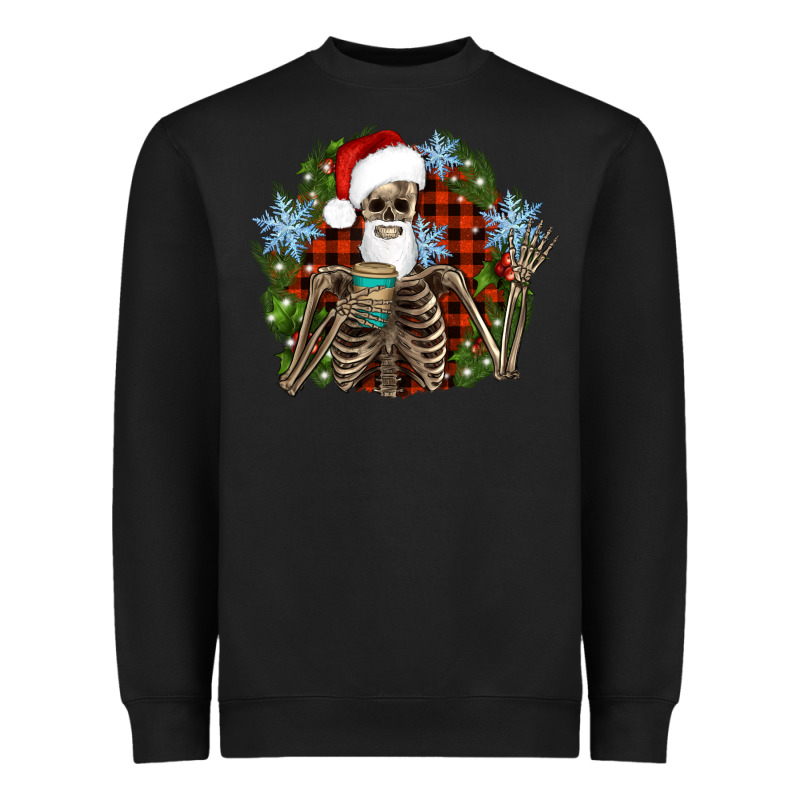 Santa Skeleton Christmas Heavyweight Sweatshirt by Artiststas | Teevron