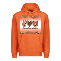 Carrot peace love yorkie Premium Hoodie - Jasminsmagicworld