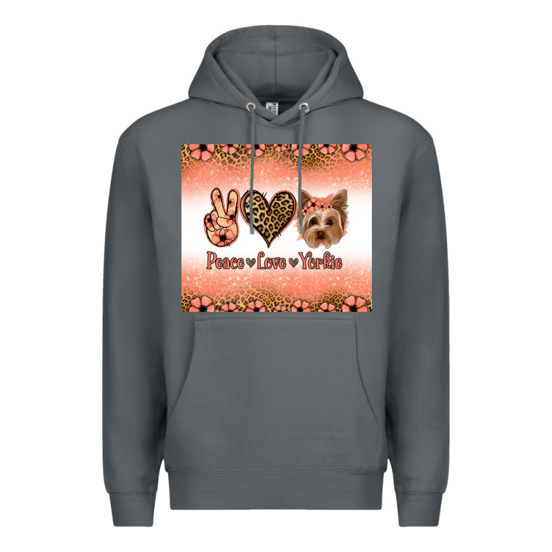 Peace Love Yorkie Premium Hoodie by Jasminsmagicworld | Teevron