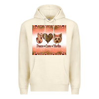 Sandshell peace love yorkie Premium Hoodie - Jasminsmagicworld