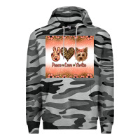 Slate Camo peace love yorkie Premium Hoodie - Jasminsmagicworld