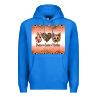True Royal peace love yorkie Premium Hoodie - Jasminsmagicworld