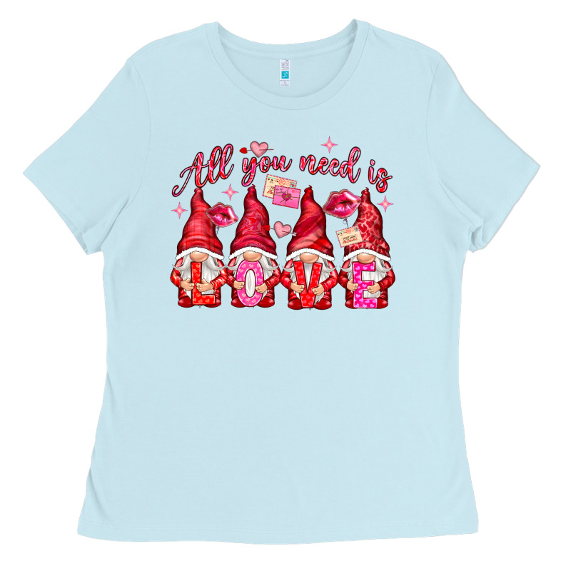 All You Need Is Love Gnomies Valentine's Day Ladies Tee by HowdyJamesFarm | Teevron