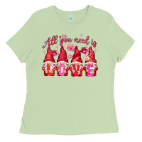 Matcha All you need is love gnomies Valentine's Day Ladies Tee - HowdyJamesFarm